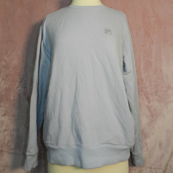 Fila Sweaters - Filas Womens Light Blue Sweat Shirt Long Sleeve Winter Pull Over Size Large